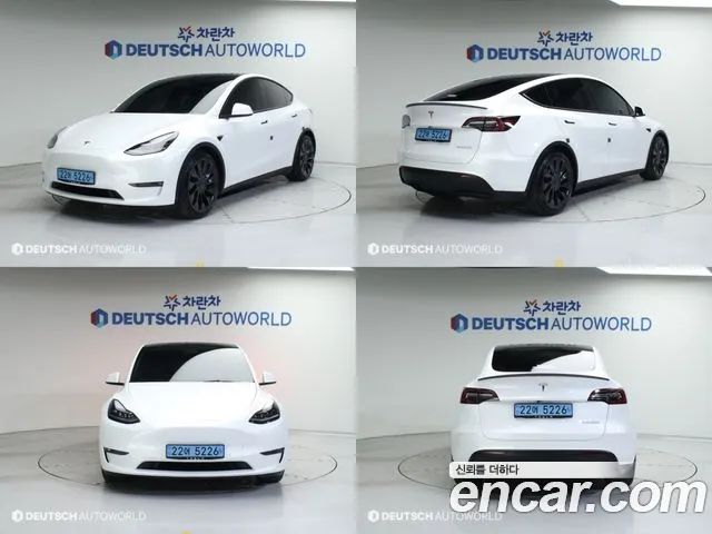 Tesla Model Y Performance 2021 года из Кореи