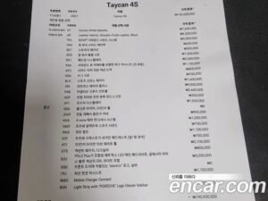 Porsche Taycan 4S 2021 года из Южной Кореи