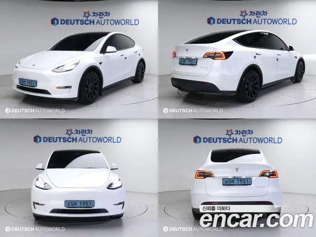 Tesla Model Y LONG RANGE 2021 года из Кореи