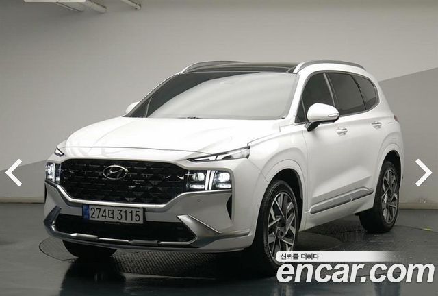 Hyundai Santafe Дизель 2.2 2WD 2021 года из Кореи