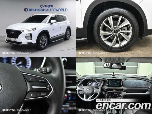 Hyundai Santafe Дизель 2.0 2WD 2020 года из Кореи
