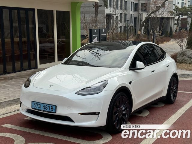 Tesla Model Y Performance 2021 года из Кореи