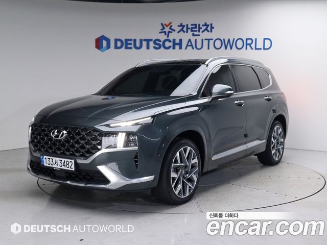 Hyundai Santafe Дизель 2.2 2WD 2021 года из Кореи