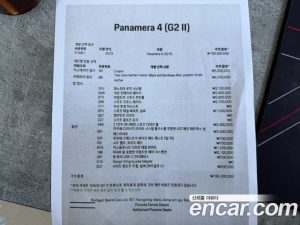 Porsche Panamera 2.9 AWD 2023 года из Южной Кореи